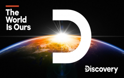 Discovery探索頻道發(fā)布新LOGO，思聰吃熱狗，貝爺吃地球！